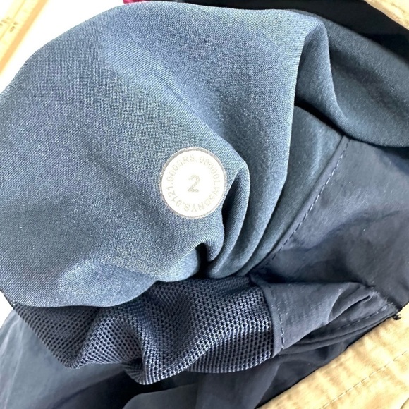 Lululemon Sz 2 Evergreen Track Pant True Navy / Cafe Au Lait / Ripened Raspberry - Picture 13 of 15